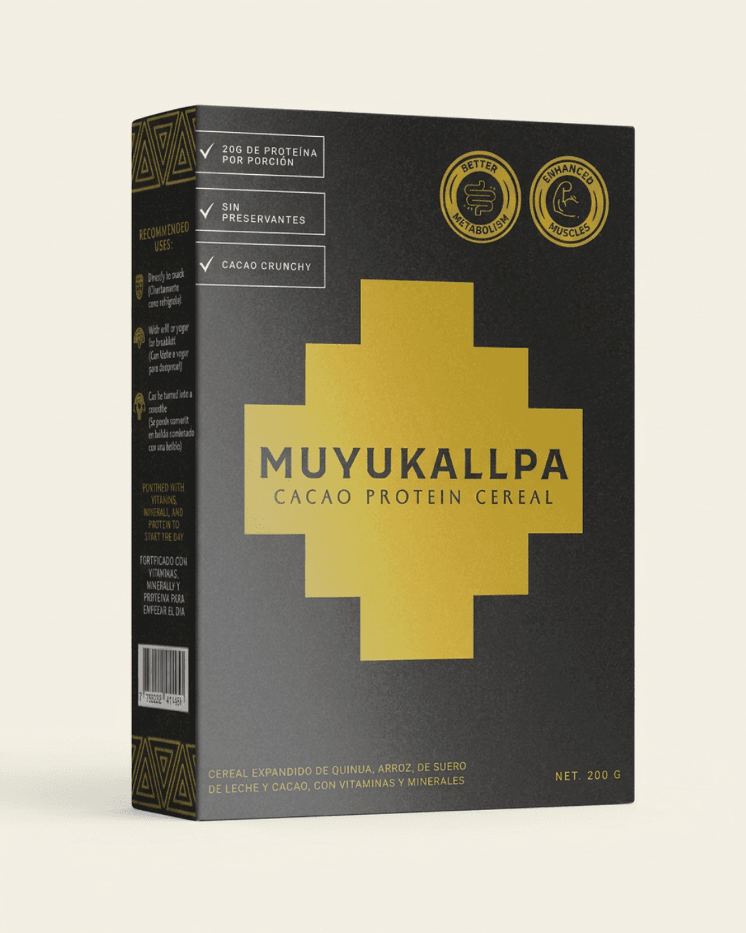 MUYUKALLPA Cacao Protein Cereal